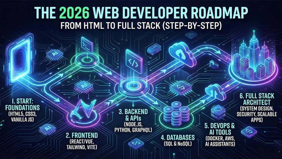 Lộ trình tự học Lập trình Web Fullstack 2026 cho người mới bắt đầu